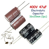 400V 47uF 400V47UF Electrolytic Capacitor Kapasitor Elco16x25mm AISHI (1pc)