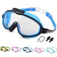 Children's Large Frame  and Anti Fog Swimming Goggles, 2025 Water Swim Goggles Wide View Swimming Go
