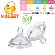 yG3 Dot Tommee Tippee Poleey Nipple (Anti Kolik) dengan Botol Leher