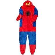 NEW Spiderman Cosplay Costume Pajamas Adult Anime Superhero Nightgown Home Flanne Hooded Sleepwear J