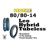 80/80-14 LEO HYBRID 4 PLY TUBELESS LEO TIRE BRANDNEW