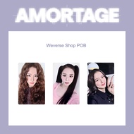 Album Solo blackpink jisoo amortage withmuu photocard weverse ktown4u thẻ ảnh
