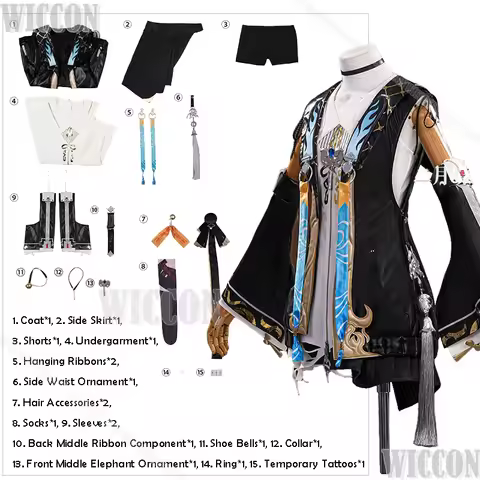 Wuwa Buling 복링 Cosplay Clothes Wig Outfit Dress Suit Wig Prop Wuthering Waves Game Clothes Women Gir