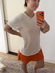 Maje White T-shirt - Size 2 cotton basic M Sandro maje Sezane club Mónaco Zara mango