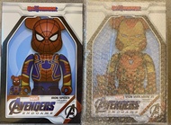 現貨 Be@rbrick bearbrick 400+100% iron man mark 85 + iron spider