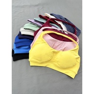 DFYNE Halter Neck Bra High Elastic Full Matt Nylon with Chest Pad Seamless Sports Underwear