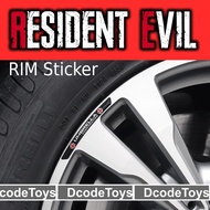 3D Emblem RIM Sticker - Umbrella Resident Evil Logo - from ps2 ps3 ps4 ps5 game - GT sports Car Auto