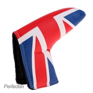 6.7x5.5x3.15'' Golf Blade Putter Cover PU Leather Club Covers Bag UK Flag
