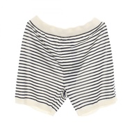 PRADA 男士短褲 #46 條紋絲棉白色海軍藍