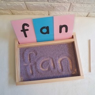Montessori Sand Tray for CVC words
