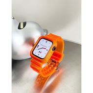 Glacier solid 38mm / 40mm /42mm / 44mm  apple watch case fashion Watch band Cover jam tangan casing