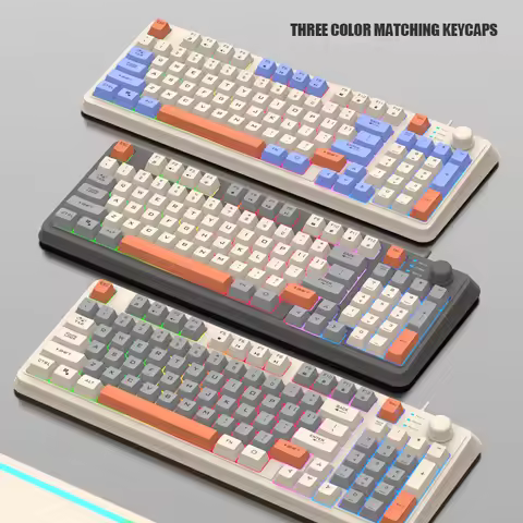 XUNFOX K82 Glow USB Wired Thin Film Keyboard for Laptops, Desktops, Office, and Gaming