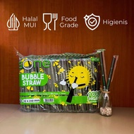 (Wholesale) 12mm Sone Plastic Sterile Straws (250) Hygienic for Boba Jelly Juice Drinks, Strong, Poi