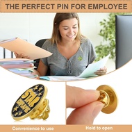 Zeyune 48 Pcs Recognition Pins Employee of The Month Lapel Pin 3/4 Inch Employee Appreciation Pins E