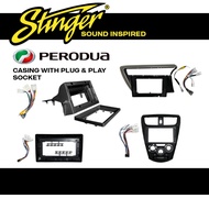 Stinger Android Car Player Casing With Plug & Play Socket for Perodua