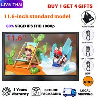 15.6" Portable Monitor จอเสริมแบบพกพา Full HD 1080P เหมาะสําหรับแล็ปท็อป PS5 สวิตช์ Xbox ด้วยสาย USB