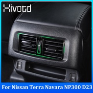 Hivotd กรอบตกแต่งท่อไอเสียด้านหลังรถยนต์2015-2023,อุปกรณ์ตกแต่งการตกแต่งภายในรถยนต์สำหรับ Nissan TERRA 2018-2021 /Navara PRO D23 4X NP300รถยนต์