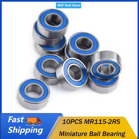 MR115-2RS Bearing Steel Double shielded Miniature Ball Bearings 5x11x4mm Bearing Miniature Bearing D