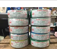 สายไฟ THW 1.5 sq.mm. ANT แอ๊นท์ 100m ดำ ขาว แดง น้ำเงิน เหลือง เขียว เทา น้ำตาล ฟ้า เขียว-เหลือง