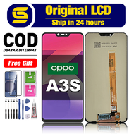 Original 100% LCD OPPO A3Sasli Touchscreen lcd hp oppo a3s Fullset ori Free Lem + Tempered film +too
