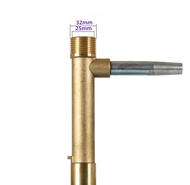 วาล์วสวมเร็ว และก้านสวมเร็ว ทองเหลือง สำหรับสปริงเกอร์ 1 นิ้ว (Pro QV B 100 + Pro VK B 100) Brass Va