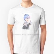 [S-5XL]Girl With Blue Hair T Shirt 1 Cotton Manga Japanese Re Zeros Japan Trending Anime Wibu Kawaii