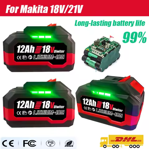 598VF 998VF 18V 21V Lithium Battery Rechargeable For Makita 18V Battery with Capacity Indicator for 