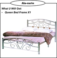 KD 293 Metal Queen Bed / Lantai Jaring/ Metal Bed Frame/Bingkai Besi/Katil Queen/Katil Double/Katil Kawin/Katil Pengantin