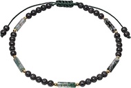 Cylinder-Shaped Agate Lava Rock Ankle Bracelets for Women Stress Anxiety Relief Yoga Essential Oil D