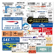 CSS. 30Pcs/Set Airline Logo Waterproof Stickers Ticket Collection Graffiti Sticker Decal for Toys