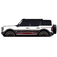 Unique Megalodon Graphics Car Sticker Body Waist Line Fierce Shark Decal Vinyl Wrap for Ford Bronco