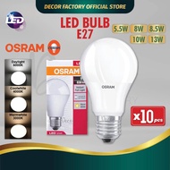 OSRAM [SET 10pcs] OSRAM LED Bulb E27 OSRAM LED Bulb 5.5W / 8W / 8.5W / 10W / 13W A60 A70 Energy Savi