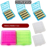 HOUEVIYS 4 AA AAA for Battery Holders Rechargeable Battery Container For 14500 10440 Battery Holder 