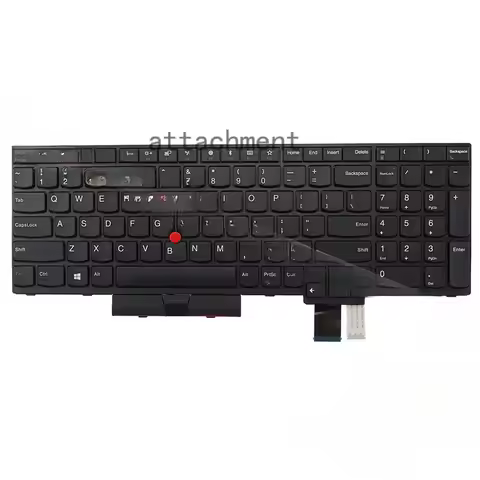 New US Layout Laptop Keyboard Non-Backlit Pointer for Lenovo Thinkpad T570 T580 P51s P52s (Does not 