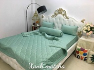 Áo nệm 2 mặt thun lạnh HÀN QUỐC có dây khóa [free ship] bảo vệ nệm đầy đủ size