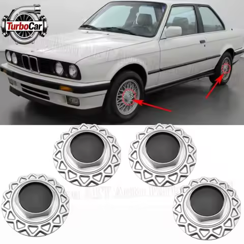 4Pcs Wheel Center Hub Cap Emblem Badge Rims For STYL.5 E30 318i 325e 325i 1984-1991 14 Inch Wheel Re