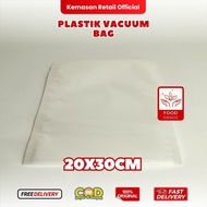 Vacuum Bag Plastic 20x30 cm - Vacuum Plastic Bag POLOS - Packaging GemilangJAYA
