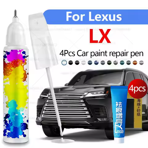 Car Paint Repair Pen For 1996-2025 Lexus LX Paint Scratch Repair Accessories 4PCS White 083 Black 20