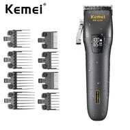 Kemei Washable Professional Hair Clippers Electric Rechargeable Hair Trimmer Barber Hair Cutting Mac