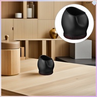 5 Pcs Chair Caster Wheels Small Barstool Leg Floor Protectors Sleeves 6.00X5.50X5.50CM Black TPE  ju