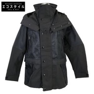 Burberry x POP TRADING COMPANY（國內款）8061317 技術尼龍網眼口袋後置Logo短款連帽派克大衣（S碼）