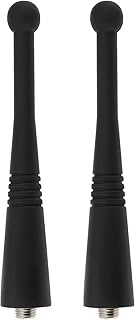 Micro Traders 2Pcs M6 SMA-F Radio Stubby Antenna UHF 764-870MHz Compatible with Motorola APX1000 APX