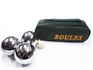 BOULES ลูกเปตอง พร้อมกระเป๋า 1ชุด มี 3ลูก ลาย 2