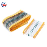 100pcs/lot 1/4W 1% Metal Film Resistor 0.39 7.5 100 220 510 1K 2K 3.3K 4.7K 5.1K 27K 30K 51K 150K Oh