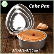 Love Cake Mold Heart-shaped Cake Pan 4/6/8/10inch Nonstick Aluminum Alloy Baking Tray Removable Bottom Pan Cake Mould Cheesecake Pan