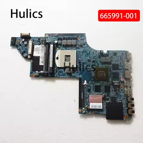 Hulics Used 665991-001 Mainboard For HP Pavilion DV6 DV7-6000 Laptop Motherboard HM65 DDR3 HD6770M 2
