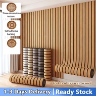 3D Wallpaper Design wall decor PVC Waterproof sticker Wall Panel 2mm Thickness 3D Wood Grid Sticker 