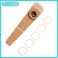 ELGMK 1 cái sáo gỗ Kazoo Kazoo bằng gỗ đi kèm người mới bắt đầu sáo rất đơn giản dễ học và chơi nhạc