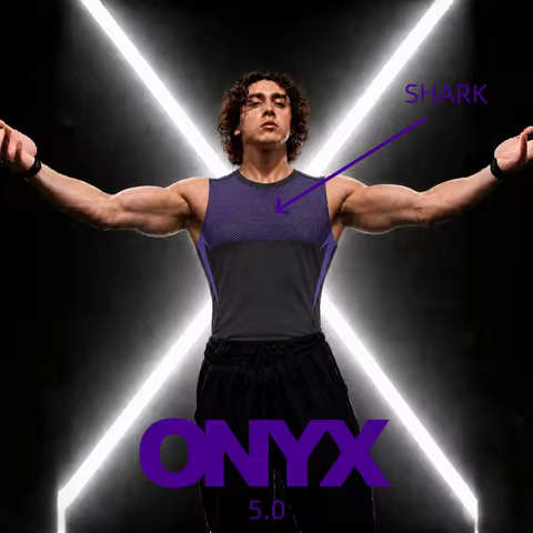 Men's ONYX 5.0 sports vest, elastic tight outdoor running shirt, available in multiple colors