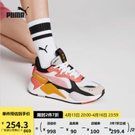 PUMA彪马官方 秋季男女同款情侣复古缓震透气低帮运动休闲鞋 RS-X TOYS 369449 白-珊瑚红-黑色 19 37